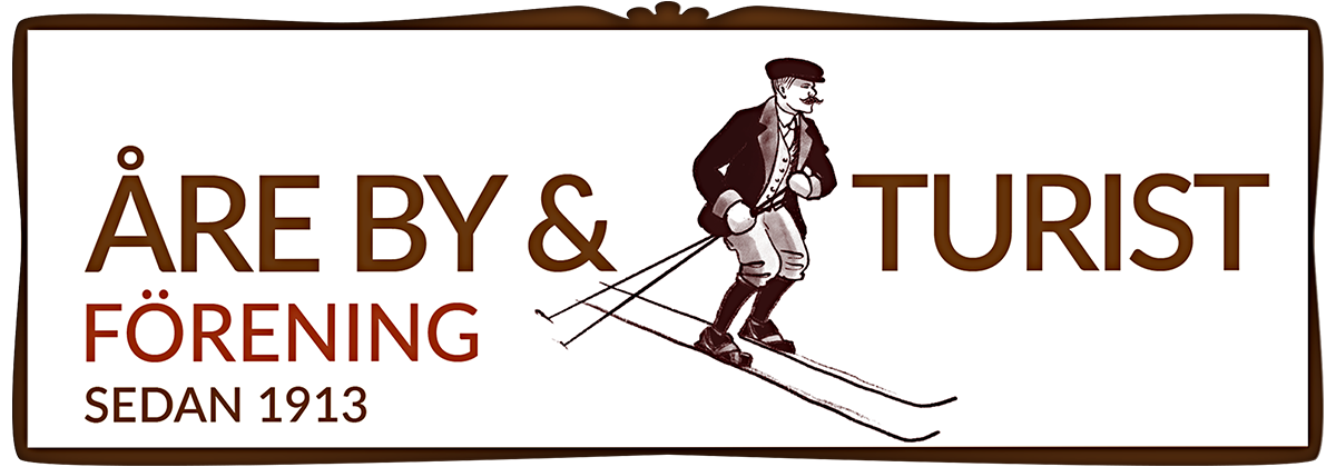Åre By & Turistförening. Gentleman på skidor.